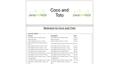 Desktop Screenshot of cocoandtoto.petprosoftware.net
